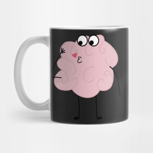 Kiss your brain doodle Mug